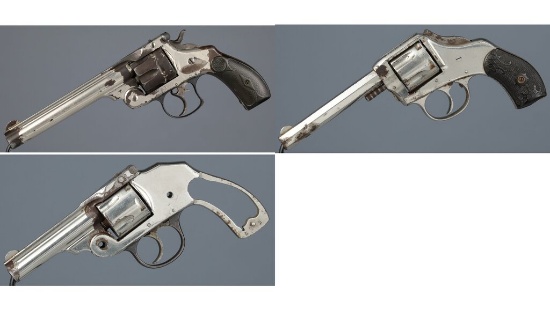 Three American Double Action Revolvers