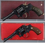 Two Smith & Wesson Double Action Revolvers with Boxes