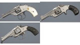 Three Smith & Wesson Revolvers
