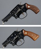 Two Smith & Wesson Double Action Revolvers