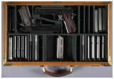 Cased Pair of Upgraded Colt Mk IV Series 80 Pistols