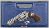 Factory Engraved Colt Python Double Action Revolver with Case