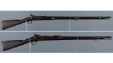 Two U.S. Springfield Trapdoor Military Rifles