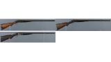 Three Antique Colt Double Barrel Shotguns