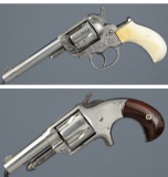 Two Antique American Revolvers