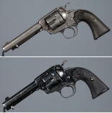Two Colt Bisley Model Single Action Army Revolvers