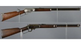 Two Marlin Lever Action Long Guns