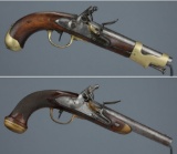 Two French Military Flintlock Pistols