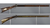 Two American Over/Under Percussion Rifles