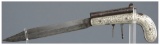Double Barrel Percussion Knife Pistol
