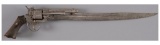 Engraved European Double Action Pinfire Sword Revolver
