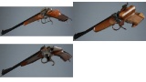 Three German Single Shot 
