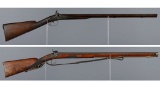 Two European Percussion Shotguns