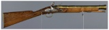 E. Baker Marked Brass Barreled Flintlock Blunderbuss