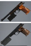 Two Walther Olympia Semi-Automatic Target Pistols