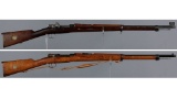 Two Swedish Carl Gustaf Model 1896 Bolt Action Rifles