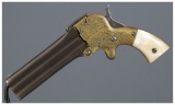 Factory Engraved Wm. M. Marston Three-Barrel .32 Derringer