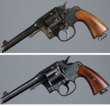 Two U.S. Colt Model 1917 Double Action Revolvers