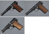 Three Spanish Astra Semi-Automatic Pistols