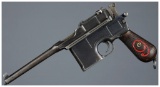 Mauser C96 Broomhandle Pistol with 
