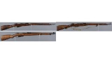 Three Finnish Marked Mosin Nagant Bolt Action Rifles