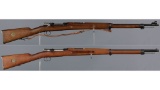 Two Swedish Carl Gustaf Model 1896 Mauser Bolt Action Rifles