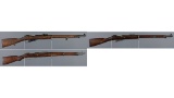 Three Finnish Mosin-Nagant Bolt Action Military Rifles