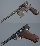 Two German Semi-Automatic Pistols