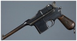 Spanish Astra Model 900 Broomhandle Semi-Automatic Pistol