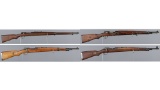 Four Military Bolt Action Rifles