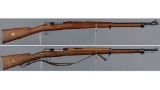 Two Swedish Carl Gustaf Model 1896 Mauser Bolt Action Rifles
