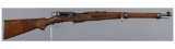 Engraved Swiss Model 1911 Straight Pull Bolt Action Rifle