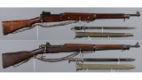 Two U.S. Military Bolt Action Rifles with Bayonets