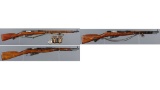 Three Mosin-Nagant Bolt Action Rifles