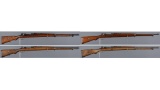 Four Turkish Mauser Model 1938 Bolt Action Rifles