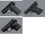 Three French Semi-Automatic Pocket Pistols