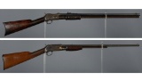 Two Colt Lightning Slide Action Rifles