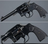 Two Colt New Service Double Action Revolvers