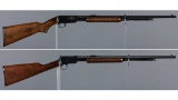 Two Winchester .22 Rimfire Slide Action Rifles