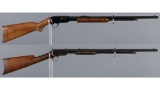 Two Winchester Slide Action Rimfire Rifles