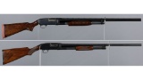 Two Winchester Model 12 Slide Action Shotguns