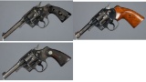 Three Colt Army Special Double Action Revolvers