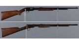 Two Winchester Slide Action Rifles