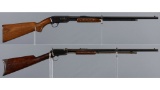 Two Winchester Slide Action Rimfire Rifles