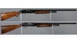 Two Winchester Model 12 Slide Action Shotguns