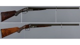 Two Parker Brothers Double Barrel Shotguns