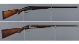 Two Parker Brothers Double Barrel Shotguns