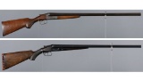 Two American Double Barrel Shotguns
