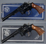 Two Smith & Wesson K-Frame Double Action Revolvers with Boxes