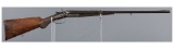Factory Engraved German H. Barella Hammer Double Rifle